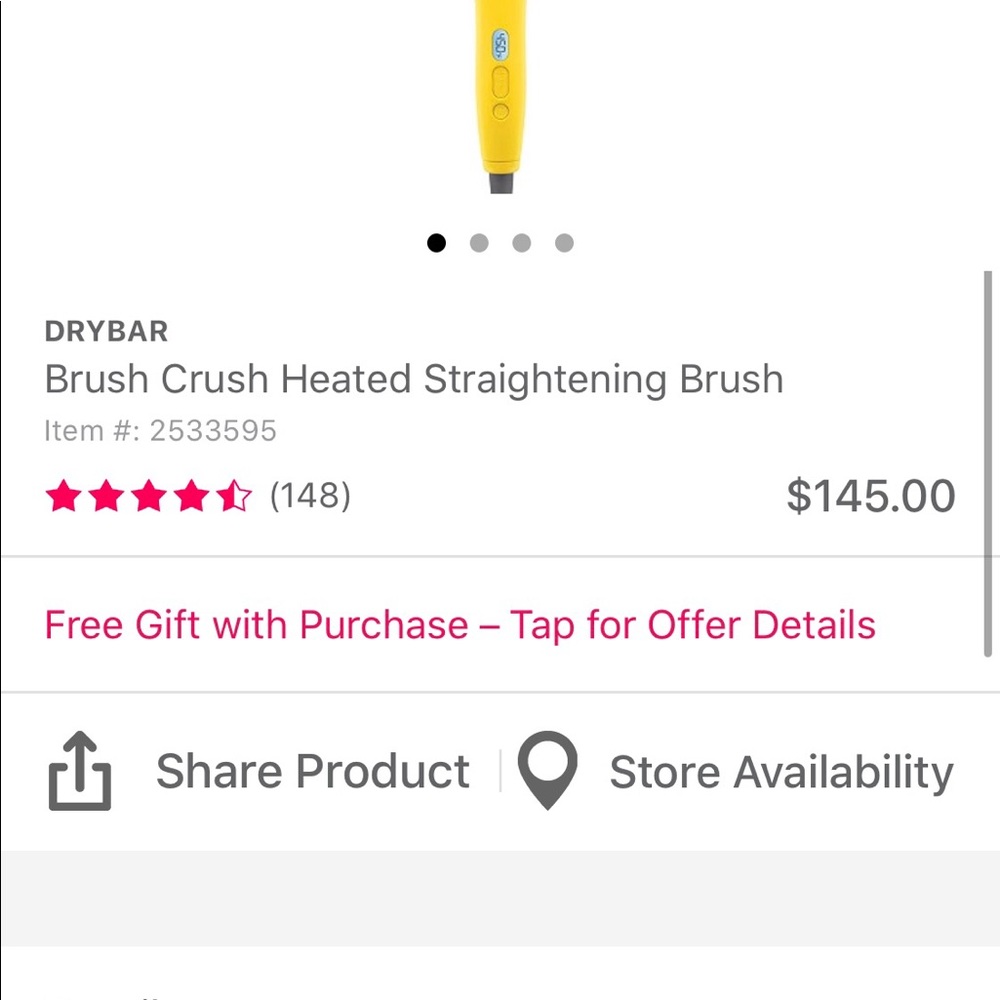 Drybar straightening brush